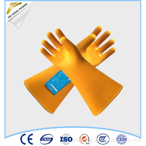 35kv rubber electrical resistant gloves